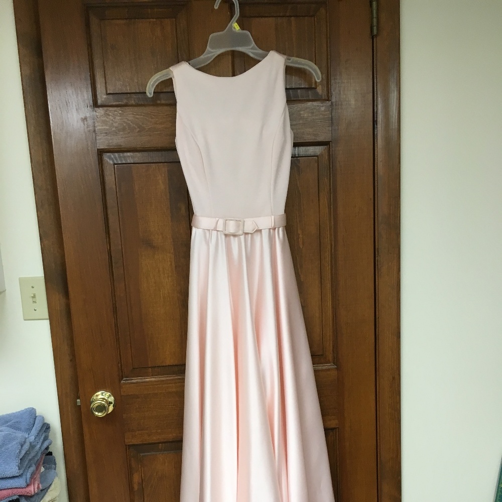 Beautiful powder pink prom dress